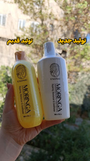شامپو تقویت کننده مو اکسونیک مدل روغن مورینگا حجم ۳۰۰ میلی لیتر ضد ریزش